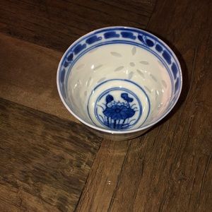 Blue and white small bowl